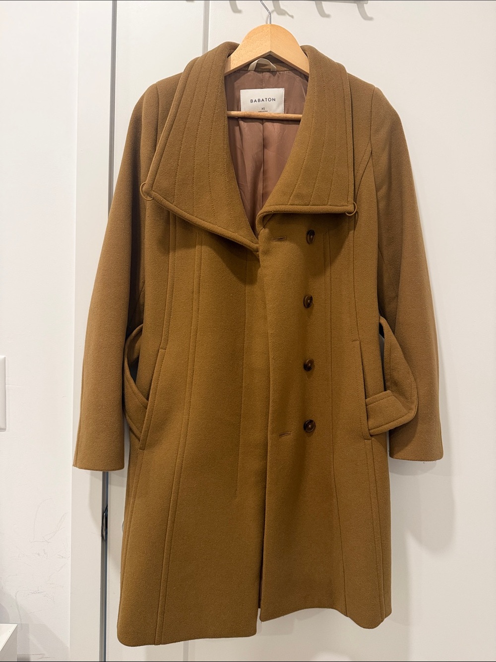 Aritzia Babaton Camel Coat